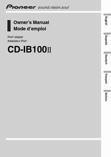 Pioneer Car Stereo System CD-IB100II-page_pdf